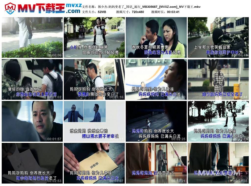 郭少杰-妈妈变老了_国语_流行_MB305687